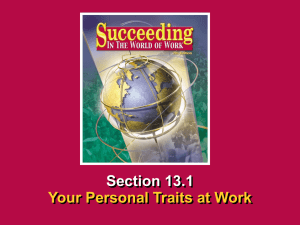 continued Chapter 13 • Interpersonal Relationships at Work