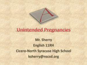 PowerPoint: Unintended Pregnancies