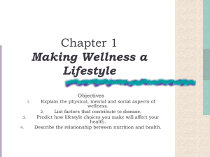 Chapter 1 Making Wellness a Lifestyle