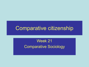 comparative sociology week 21  - C
