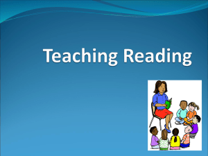 teaching reading for primary
