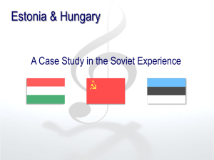 Estonia and Hungary: a case study in the Soviet experience