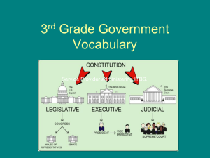 Government Vocabulary Revised