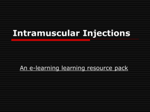 Administration Of Intramuscular Injections