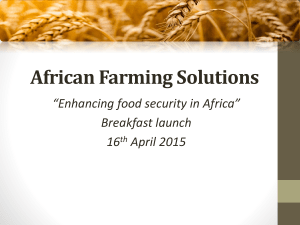 African Farming Solutions Breakfast Launch