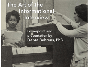 The Art of the Informational Interview