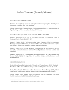 Anders Themnér - list of publications