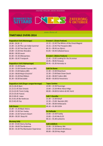 TIMETABLE DVERS 2014