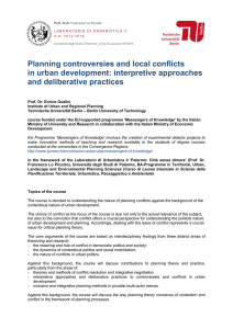 Planning controversies and local conflicts in urban