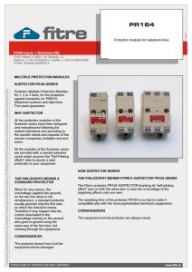 FITRE S.p.A. • Divisione DSI Protection modules for telephone lines