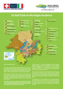 25 Golf Club on the Regio Insubrica