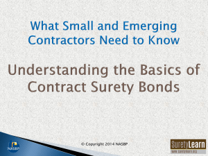 Understanding the Basics of Contract Surety Bonds