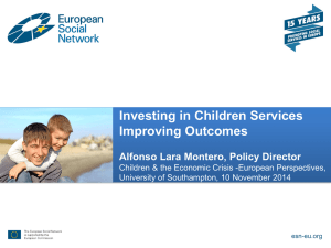 Investing in Children Services, Alfonso Lara Montero Slides