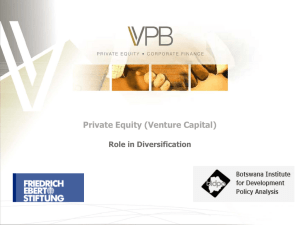 Venture Capital and its Role in Diversification - FES