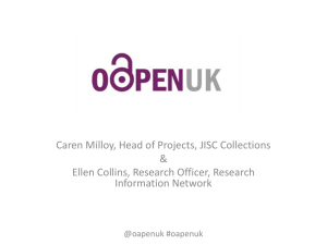 The presentation is available to view online - oapen-uk