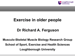 why exercise is important for ageing bodies