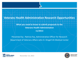 Doing Research with the Veterans Health Administration