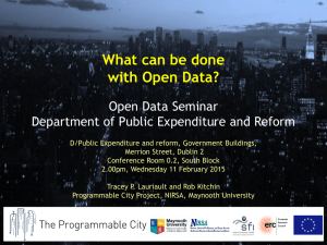 Putting Data to Work - Department of Public Expenditure and Reform