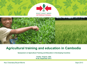 Agricultural training and education in Cambodia, Chandary