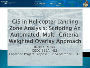 GIS in Helicopter Landing Zone Analysis