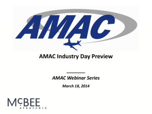 AMAC Industry Day Preview 2014