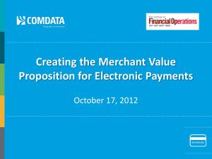 Comdata - Merchant Value Electronic Payments - 10-17