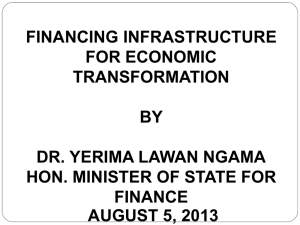 Financing Infrastructure for Economic Transformation