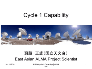 ALMA Development WS 報告