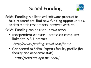 SciVal Funding