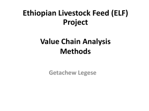 Value Chain Analysis Training - methodologies