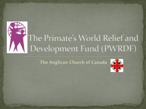 The Primate`s World Relief and Development Fund