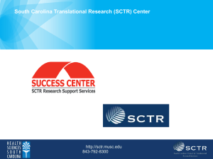 SCTR - Medical University of South Carolina