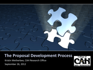 The Proposal Development Process