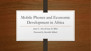 Mobile Phones and Economic Development in Africa