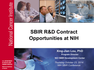 SBIR R&D Contract Opportunities at NIH