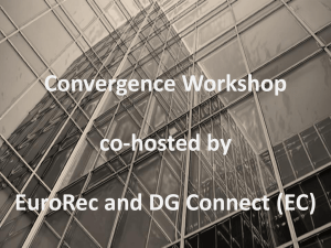 Convergence Workshop 20-21 March 2013