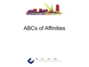 ABCs of Affinities - American Chamber of Commerce Executives