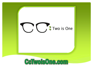 Clicking Here - CC Two Is One