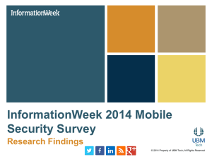 InformationWeek 2014 Mobile Security Survey
