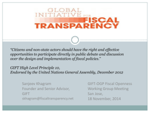 PPT Document - Global Initiative for Fiscal Transparency