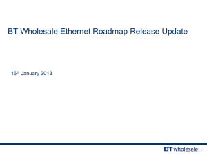 Wholesale Ethernet Roadmap Release web call