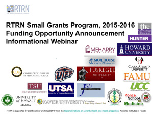 RTRN Small Grants Program, 2015