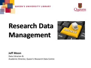 Research Data”? - Queen`s University Library