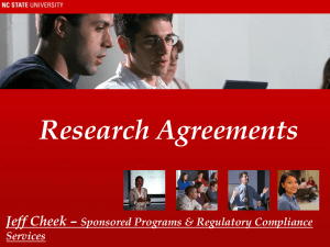 Research Agreements