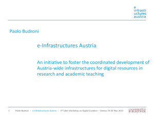 e-Infrastructures Austria - 3rd LIBER workshop on Digital Curation