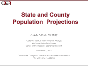 New Population Projections for Alabama