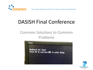 DASISH result overview at a glance by Hans Jørgen Marker
