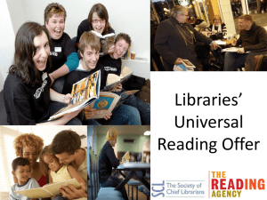 the Universal Reading Offer presentation