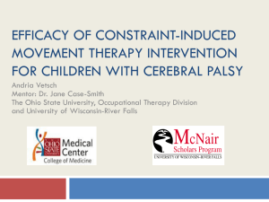 Efficacy of Constraint-Induced Movement Therapy