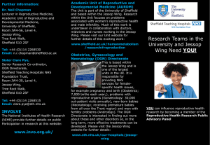 Reproductive Health Research Public Advisory Panel Information